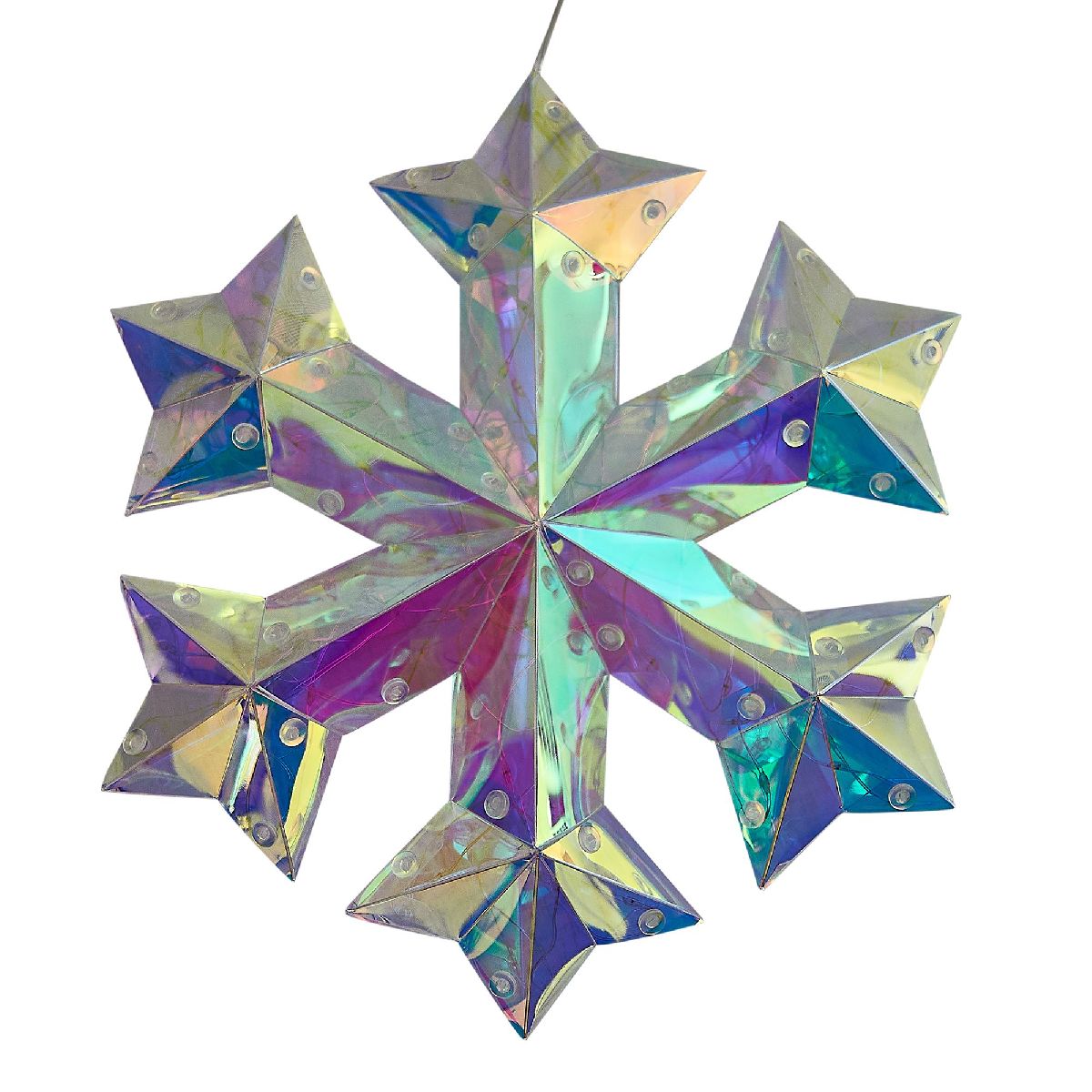 Светильник декоративный на батарейках Снежинка Uniel ULD-R512 3АА SNOWFLAKE UL-00012222 в Санкт-Петербурге