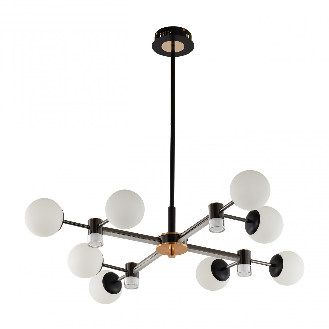 Подвесной светильник Arte Milano Ferrara 277010/8 BK/GD в #REGION_NAME_DECLINE_PP#