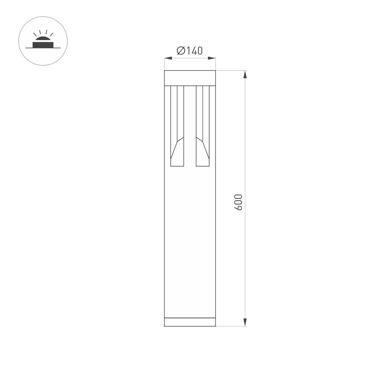 Ландшафтный светильник IP65 Arlight LGD-TIKTON-10W Warm3000 (Терракота, 70 deg, 230V) (IP65 Бетон) 065047 в Санкт-Петербурге
