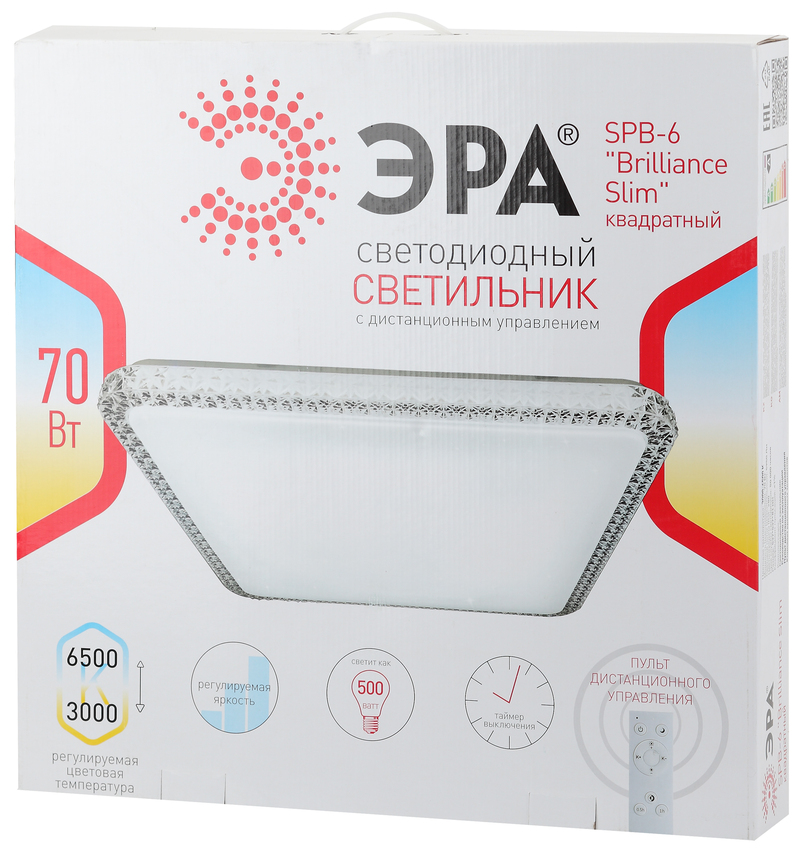 Потолочный светильник Эра SPB-6 Brilliance Slim S 70 Б0035536 в Санкт-Петербурге