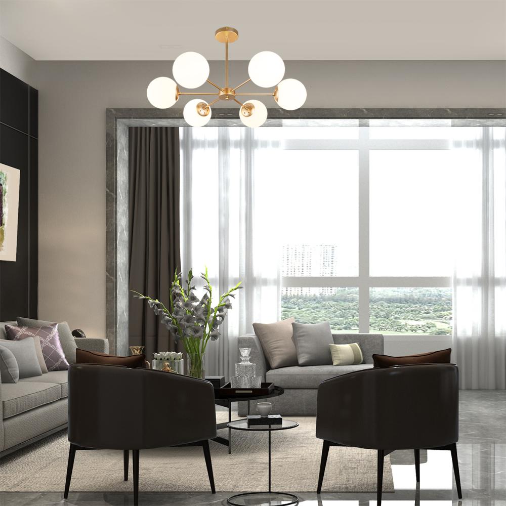 Люстра на штанге Escada Ethereal 2110/6P Gold в Санкт-Петербурге