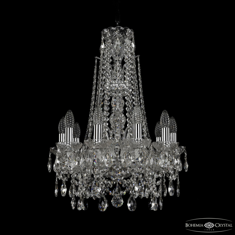 Подвесная люстра Bohemia Ivele Crystal 1411/10/141/XL-66 Ni в Санкт-Петербурге