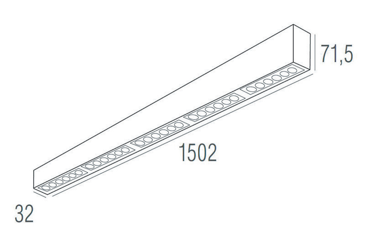 Потолочный светильник Donolux Eye-line DL18515C121B30.48.1500BW в Санкт-Петербурге