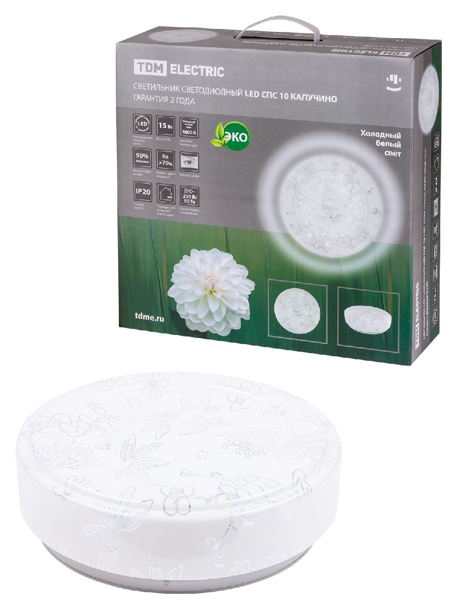 Настенно-потолочный светодиодный светильник TDM Electric Капучино LED СПС 10 SQ0329-0160 в Санкт-Петербурге