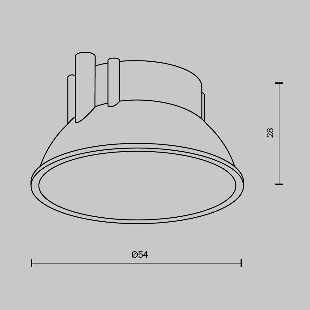 Рамка-отражатель для светильников серии Alfa LED Maytoni Ring8-10W-RD-B в #REGION_NAME_DECLINE_PP#