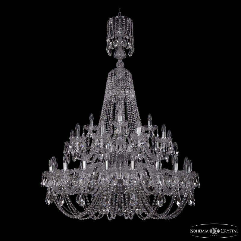 Подвесная люстра Bohemia Ivele Crystal 1406/20+10+5/400/XL-160/2d Ni в Санкт-Петербурге