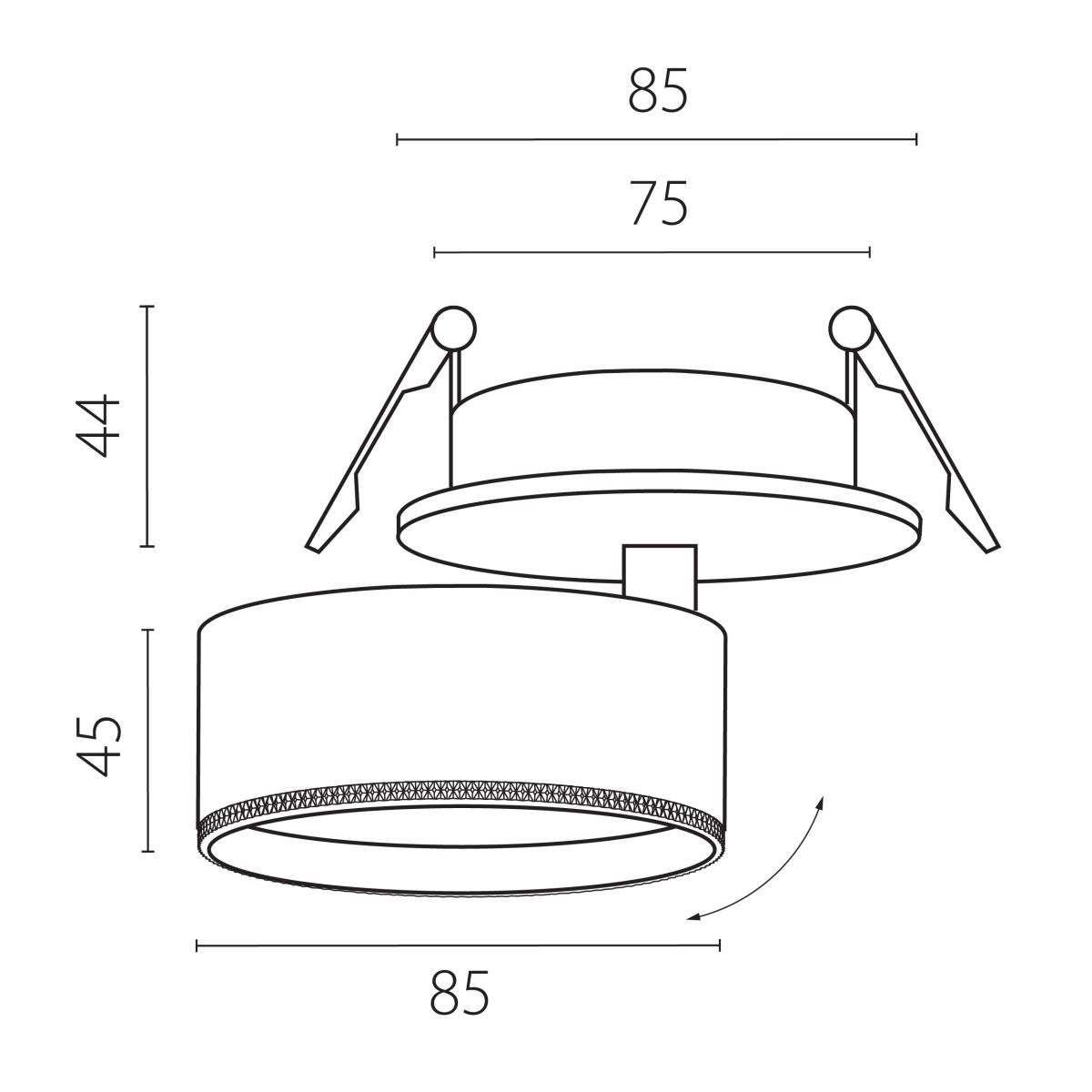 Встраиваемый светильник для натяжных потолков Alta Pro Lightstar A5536RS в #REGION_NAME_DECLINE_PP#