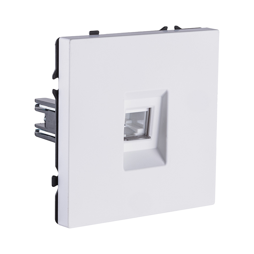 Розетка Ethernet RJ45 Cat.6, белый глянцевый Kollinger Eclipse EC-017WG в #REGION_NAME_DECLINE_PP#