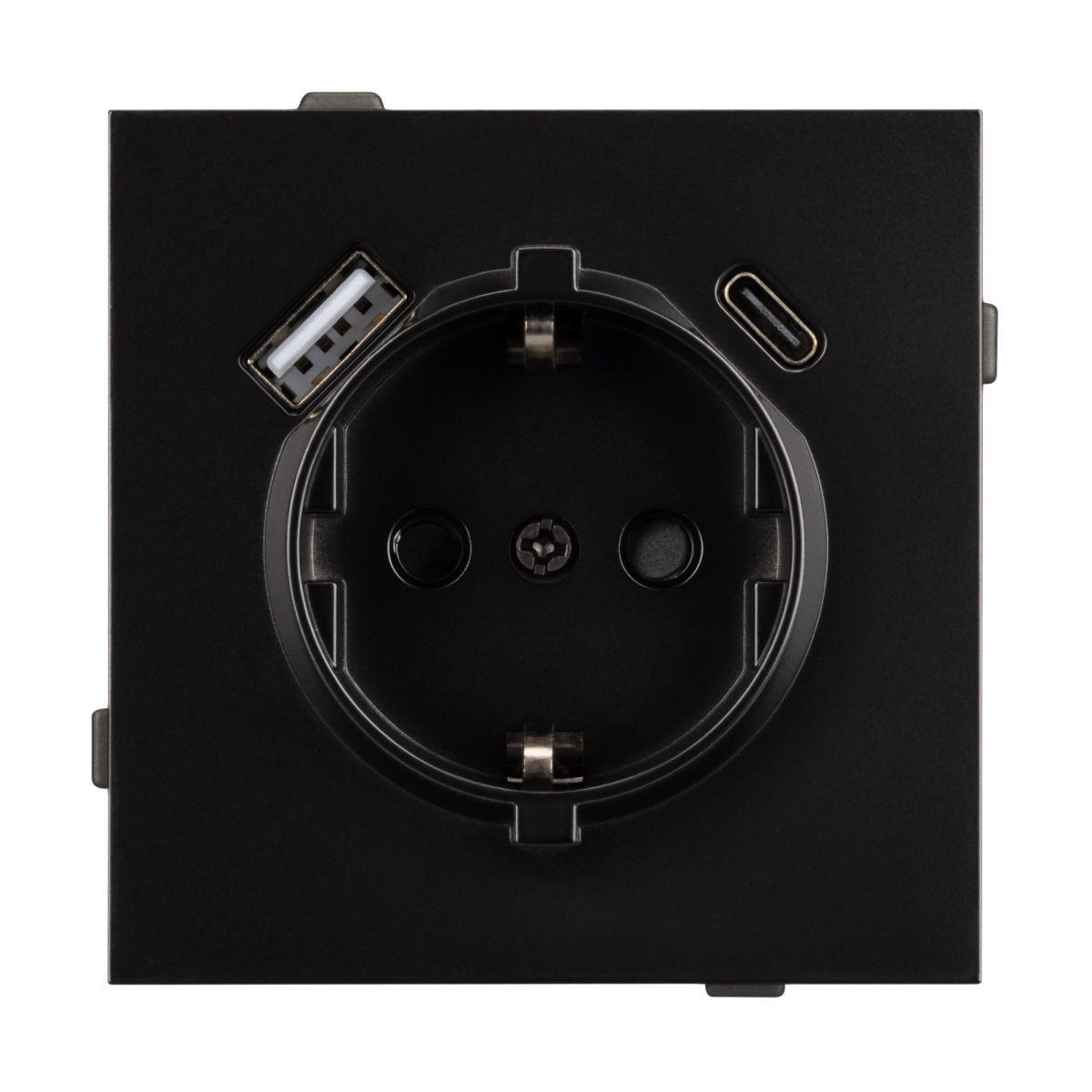 Механизм розетки с USB зарядкой Arlight SCT-TENDO-MUAC-PL-BK (230V, 16A) 054087 в Санкт-Петербурге