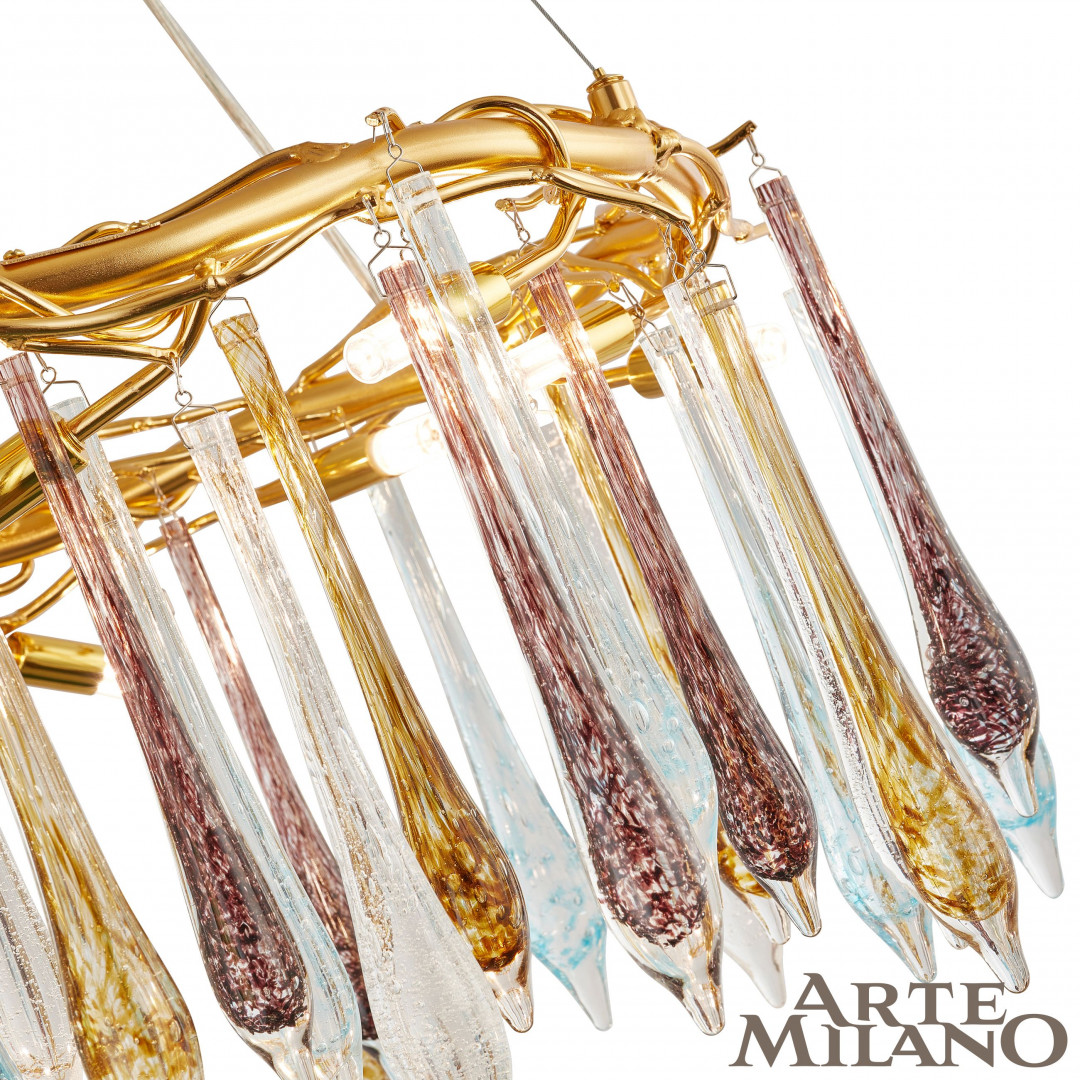 Подвесная люстра Arte Milano 500.D800.H350.G9.10 G в Санкт-Петербурге