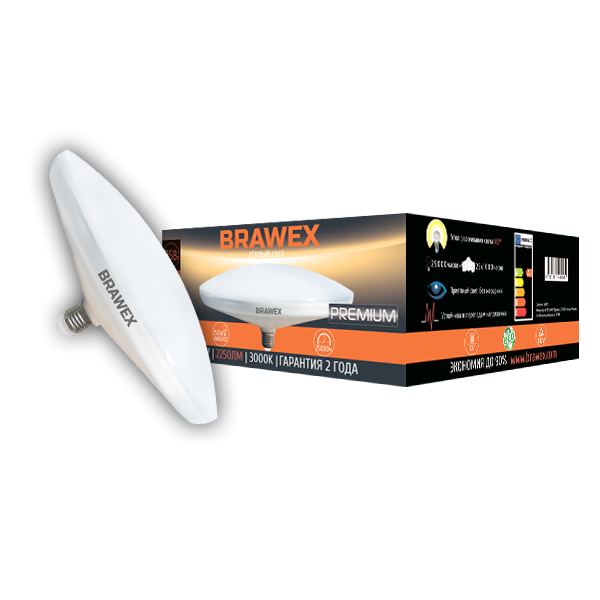 Лампа светодиодная Brawex DSL матовая E27 25Вт 3000K S51201-DSL4-25L в Санкт-Петербурге