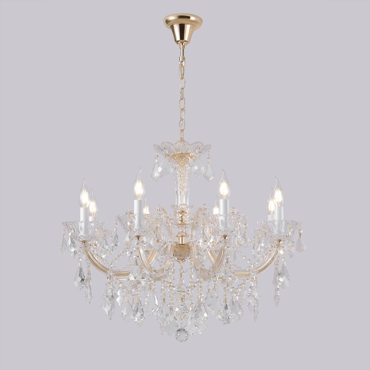 Подвесная люстра Crystal Lux CRISTELLE SP8 GOLD в Санкт-Петербурге