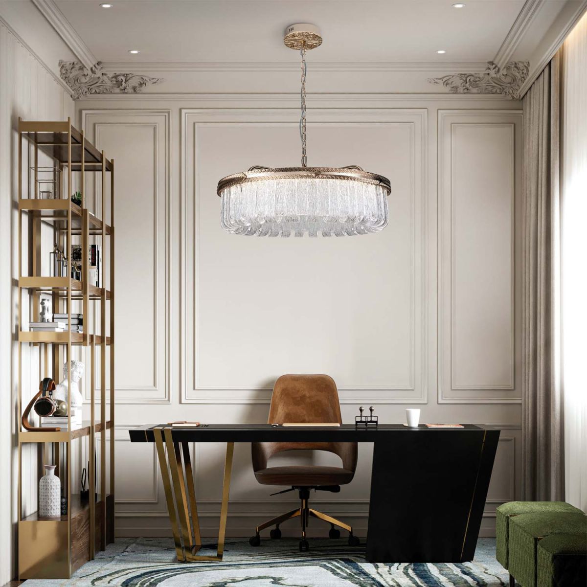 Подвесная люстра Modelux ML.9542.800 GD в Санкт-Петербурге