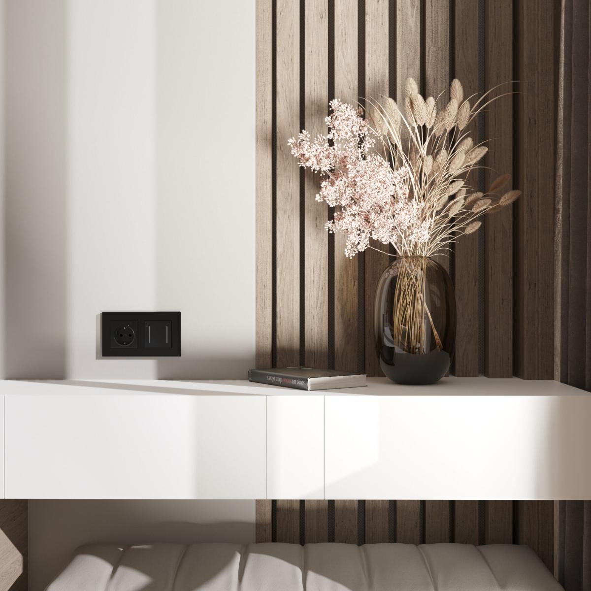 Рамка на 2 поста Werkel Slab черный матовый W0022908 4690389193378 a062800 в Санкт-Петербурге