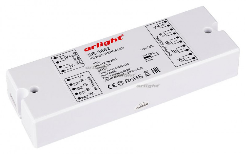 RGB-усилитель Arlight SR-3002 (12-24V, 384-768W, 4CH) 014528 в Санкт-Петербурге