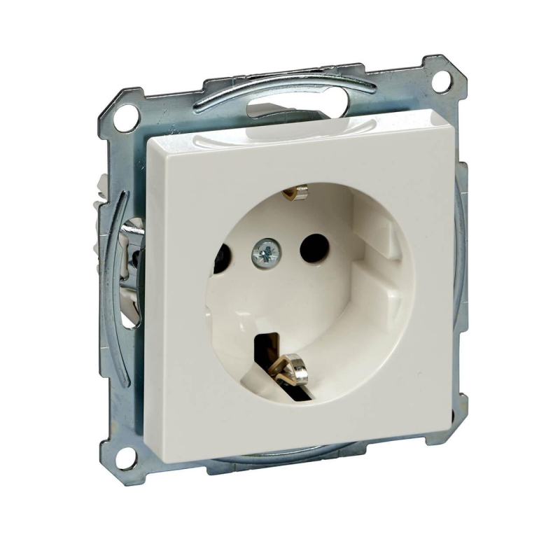 Розетка Schneider Electric Merten System M с/з и шторками MTN2300-0319 в Санкт-Петербурге