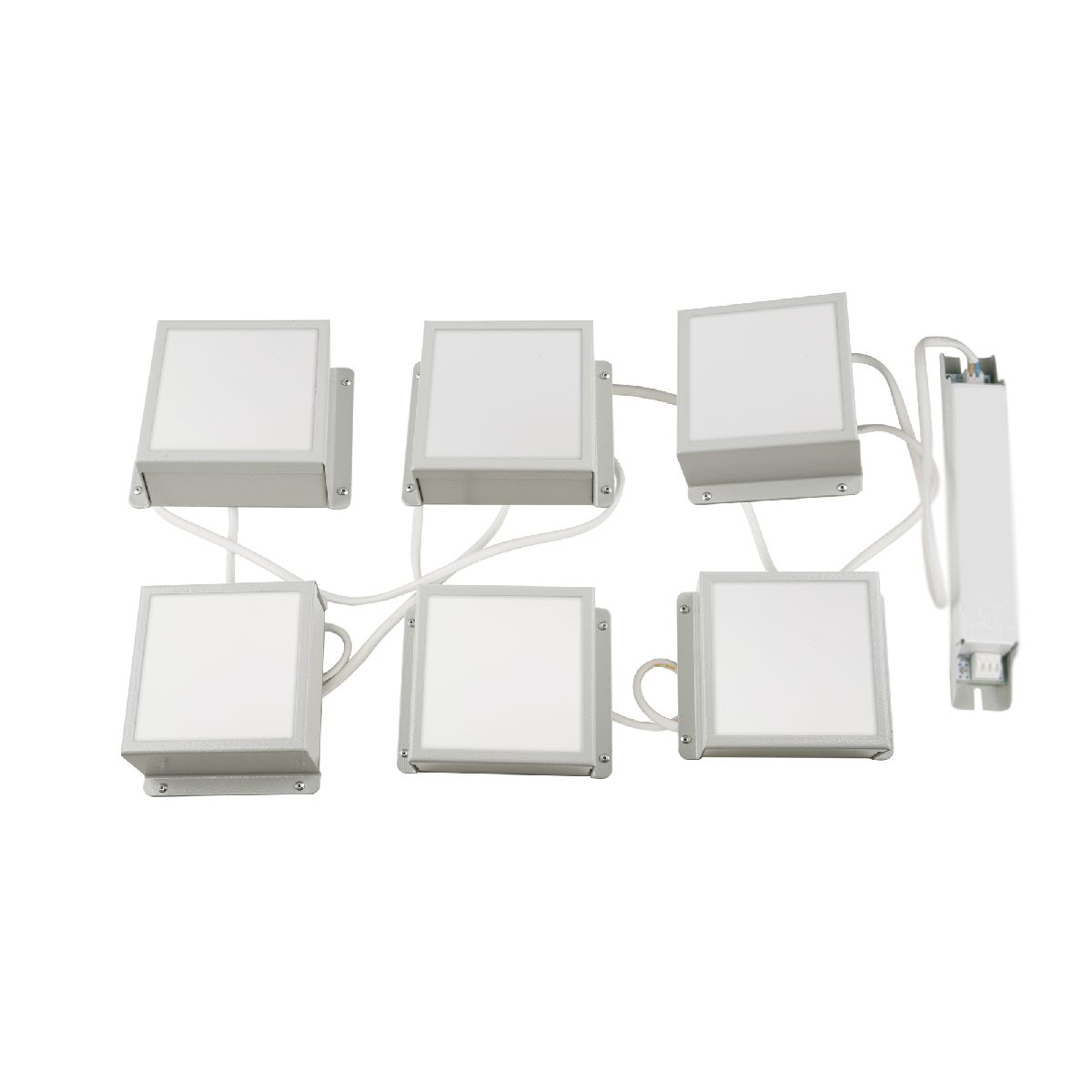 Встраиваемый светильник (6 шт.) Uniel ULP-0808 42W/4000К IP40 GRILYATO OPAL WHITE KIT06 UL-00012807 в Санкт-Петербурге