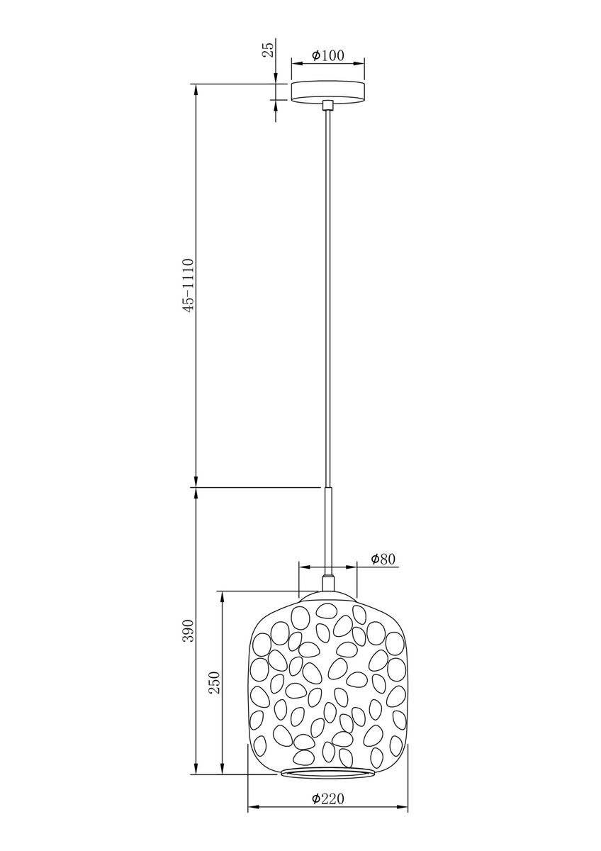 Подвесной светильник шар Maytoni Dolce MOD001PL-01CFL в Санкт-Петербурге