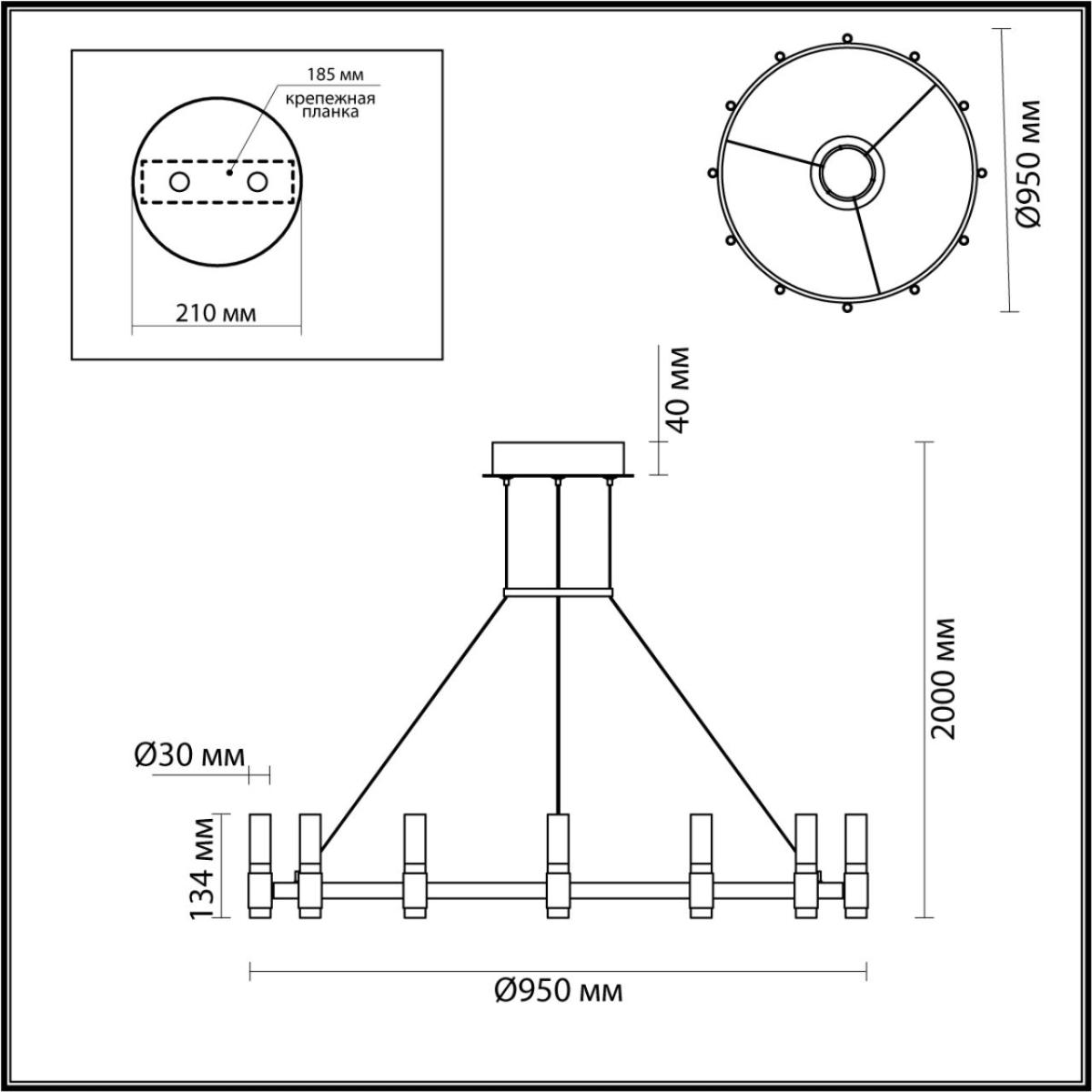 Подвесная люстра Odeon Light Candel 5009/48L в Санкт-Петербурге