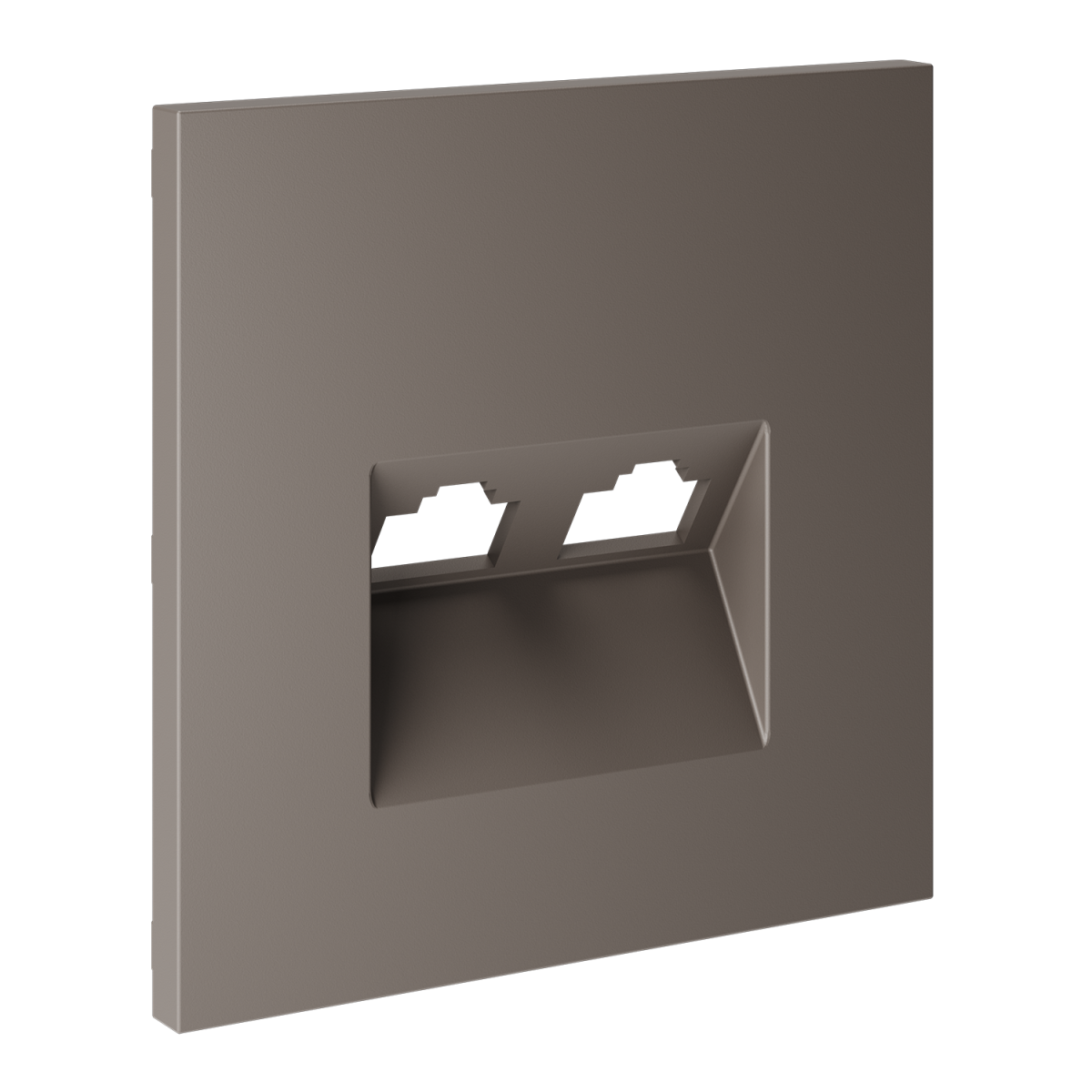 Накладка для розетки компьютерной двойной RJ45+RJ45 кат.6 Voltum S70 (капучино) VLS001414 в Санкт-Петербурге