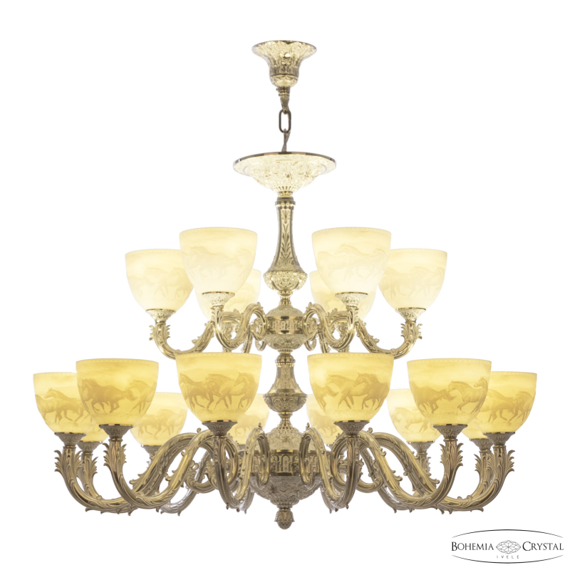 Подвесная люстра Bohemia Ivele Crystal Florence 71101/12+6/300/2d NW P1 U Horse в Санкт-Петербурге