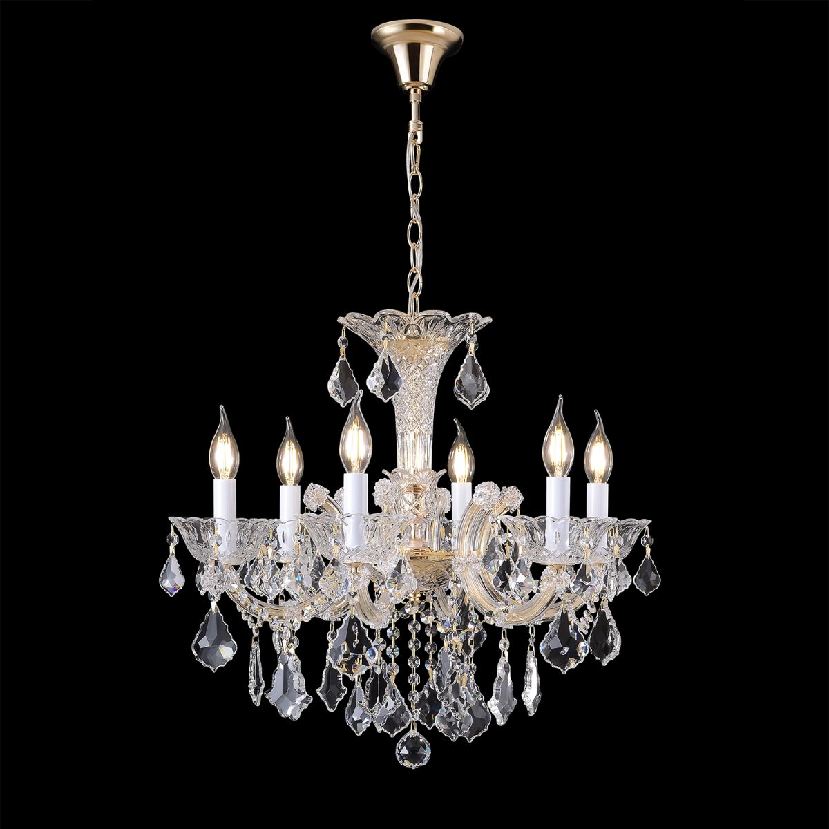 Подвесная люстра Crystal Lux CRISTELLE SP6 GOLD в Санкт-Петербурге