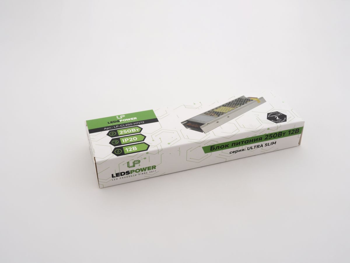 Блок питания LEDS POWER 250Вт 12В ULTRA SLIM 000862 в Санкт-Петербурге
