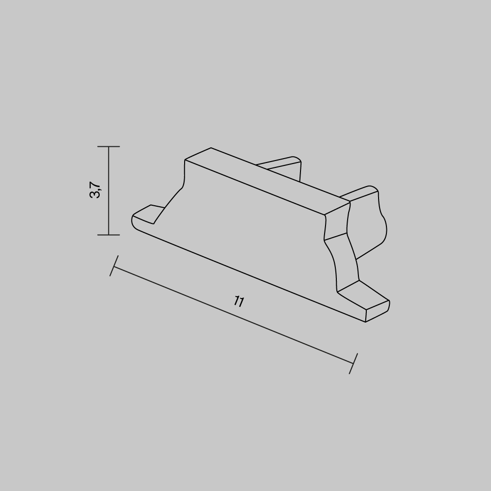 Комплект заглушек Maytoni Led Strip (для профиля ALM-1103-S-2M) 2 шт. ALM-1103-S-EC 642092 в Санкт-Петербурге