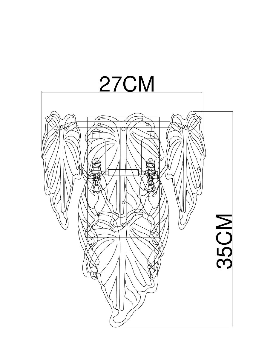 Настенный светильник Arte Lamp Lilly A4070AP-2GO в Санкт-Петербурге