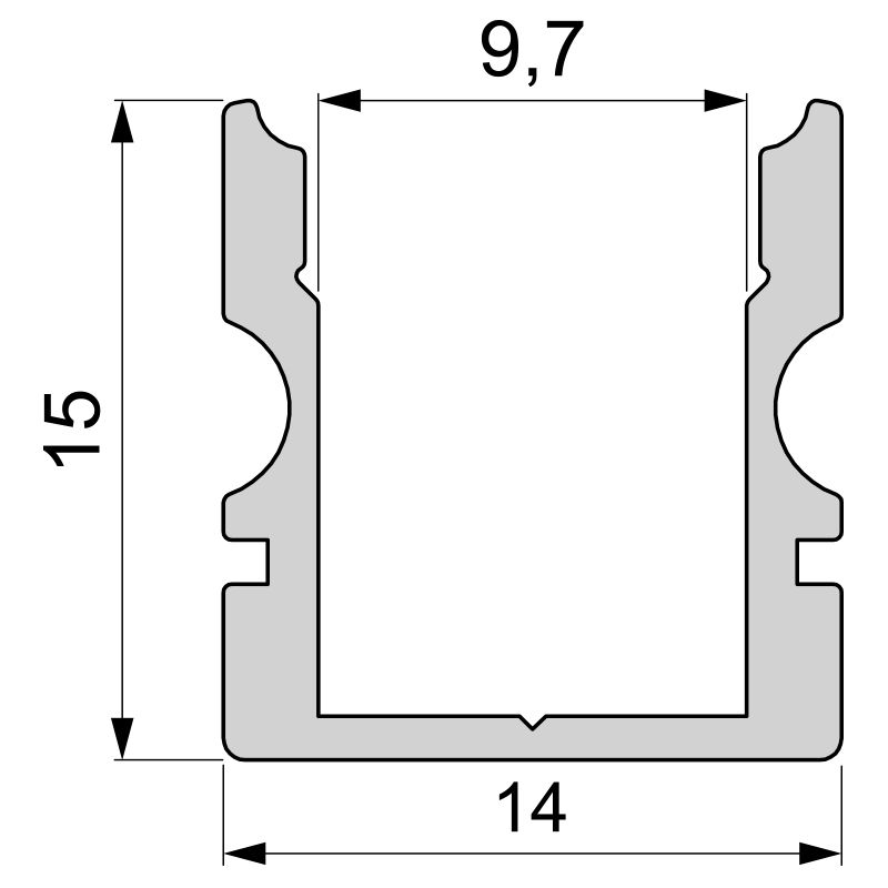 Профиль Deko-Light AU-02-08 970105 в Санкт-Петербурге