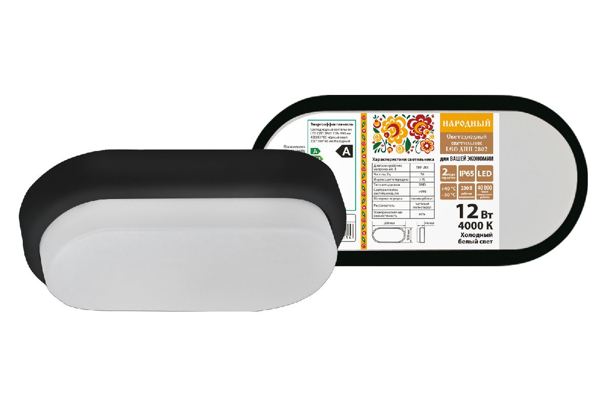 Настенно-потолочный светодиодный светильник TDM Electric Народный ДПП 2802 SQ0366-0134 в Санкт-Петербурге