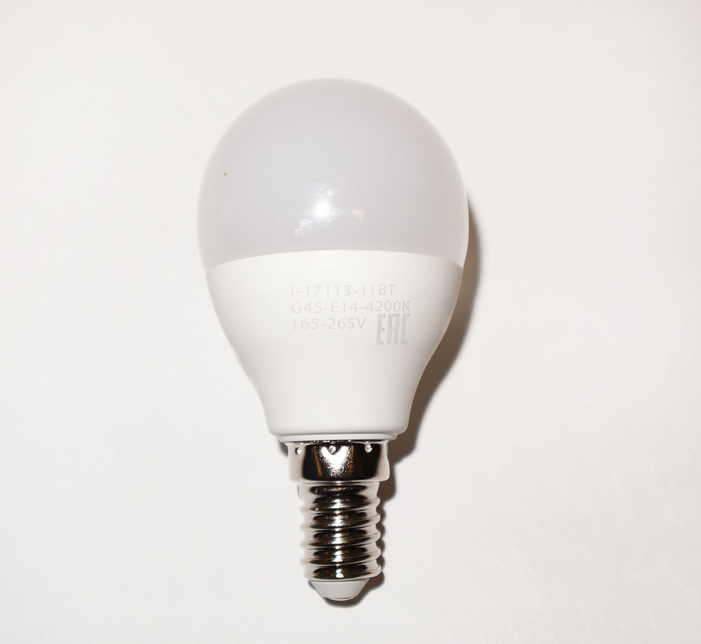 Лампа светодиодная i-Watt E14 11W 4200К груша матовая i-17113 в Санкт-Петербурге