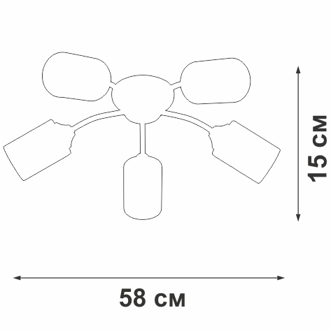 Потолочная люстра Vitaluce V2558-1/5PL в Санкт-Петербурге