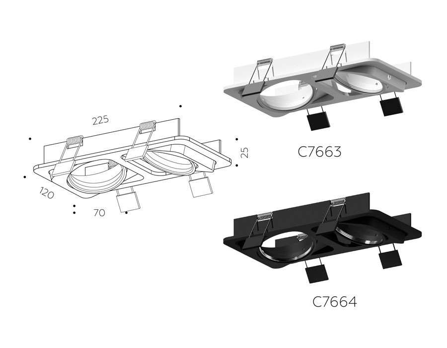 Корпус светильника Ambrella Light DIY Spot C7664 в Санкт-Петербурге