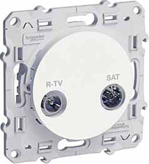 Розетка R-TV/SAT Schneider Electric Odace S52R456 в Санкт-Петербурге