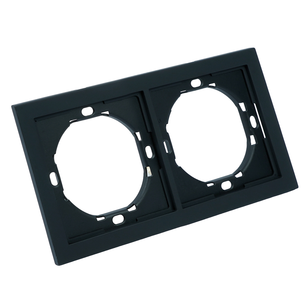 Рамка 2-местная Stekker Мия PFR00-3002-05 черный бархат 50462 в Санкт-Петербурге