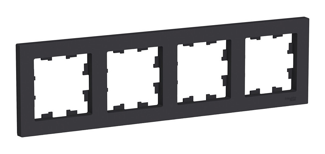 Рамка 4-ая, универсальная Systeme Electric AtlasDesign Карбон ATN001004 в Санкт-Петербурге