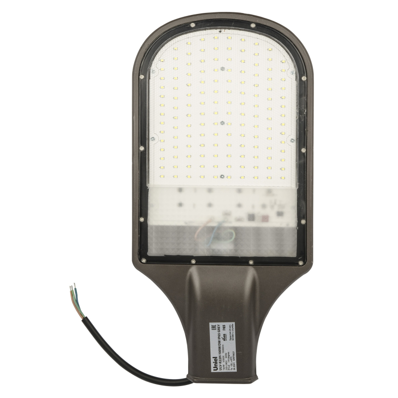 Уличный светодиодный светильник консольный Uniel ULV-R22H-100W/6500K IP65 GREY UL-00009441 в Санкт-Петербурге