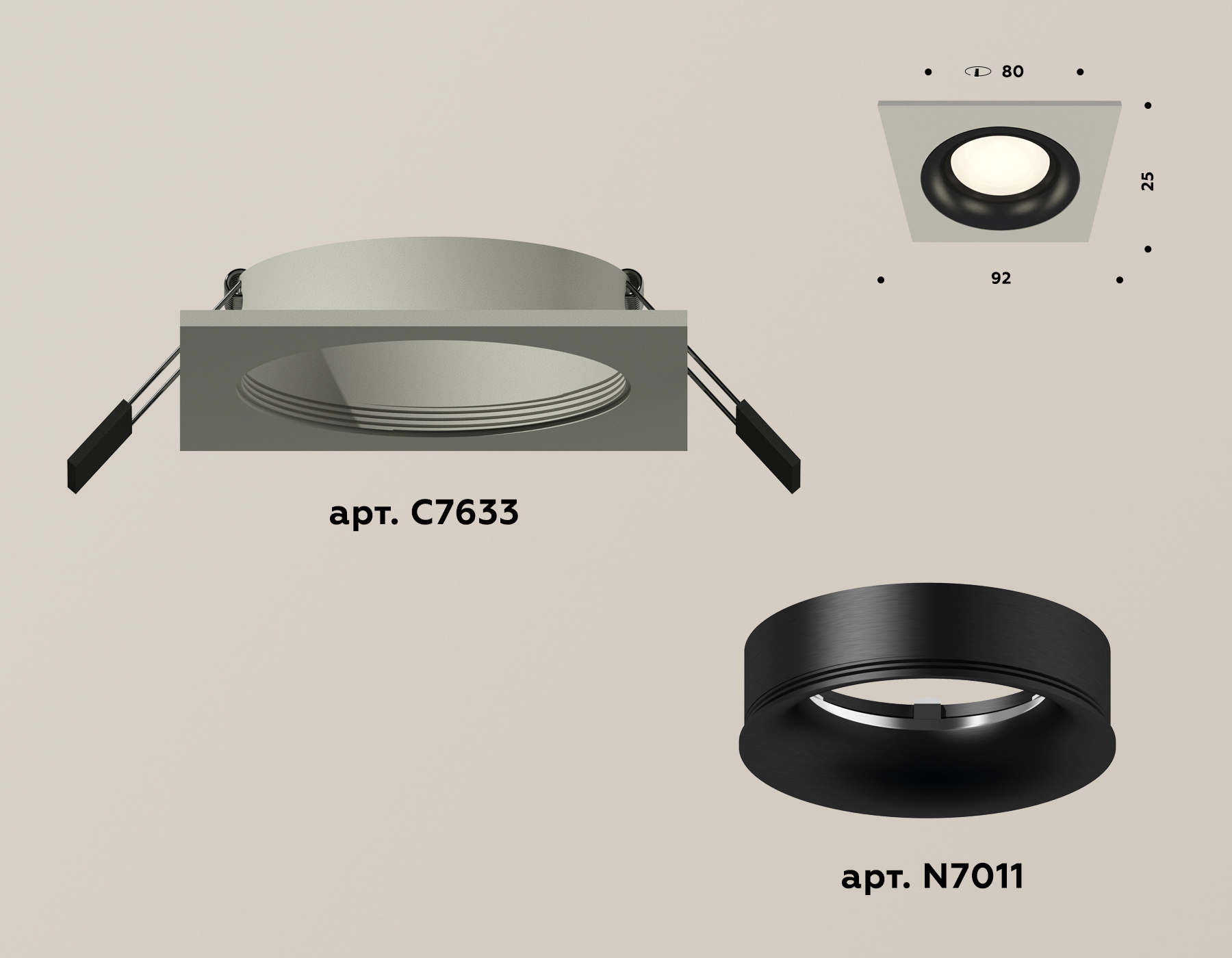 Встраиваемый светильник Ambrella Light Techno XC7633002 (C7633, N7011) в Санкт-Петербурге