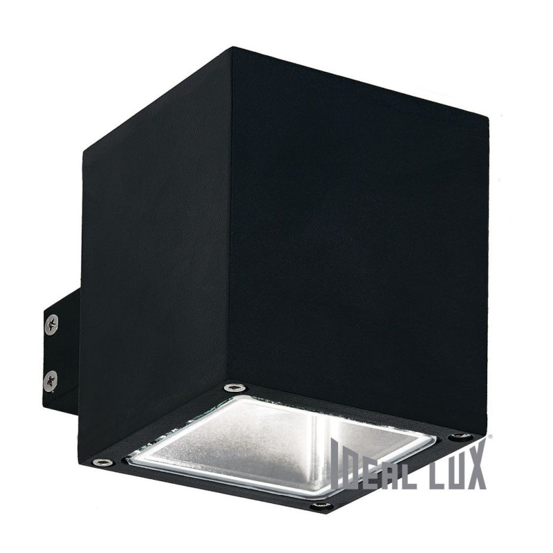 Уличный настенный светильник Ideal Lux Snif Square AP1 Nero 123080 в Санкт-Петербурге