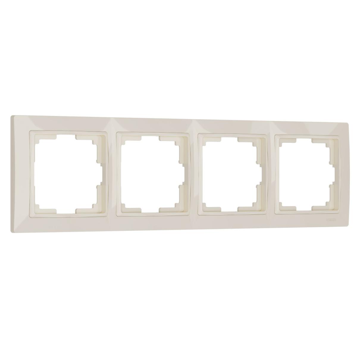 Рамка на 4 поста Werkel Snabb basic слоновая кость W0042003 4690389161438 в Санкт-Петербурге