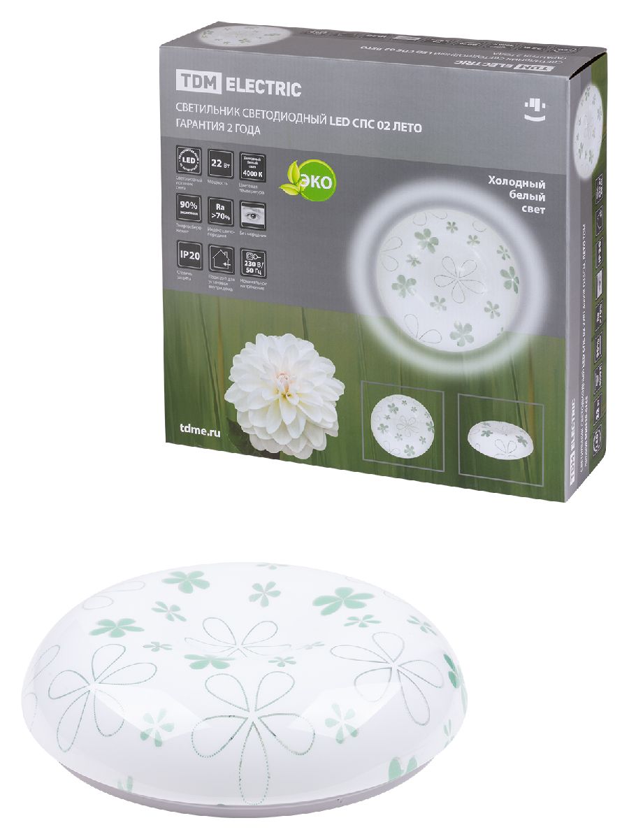 Настенно-потолочный светодиодный светильник TDM Electric Лето LED СПС 02 SQ0329-0165 в Санкт-Петербурге