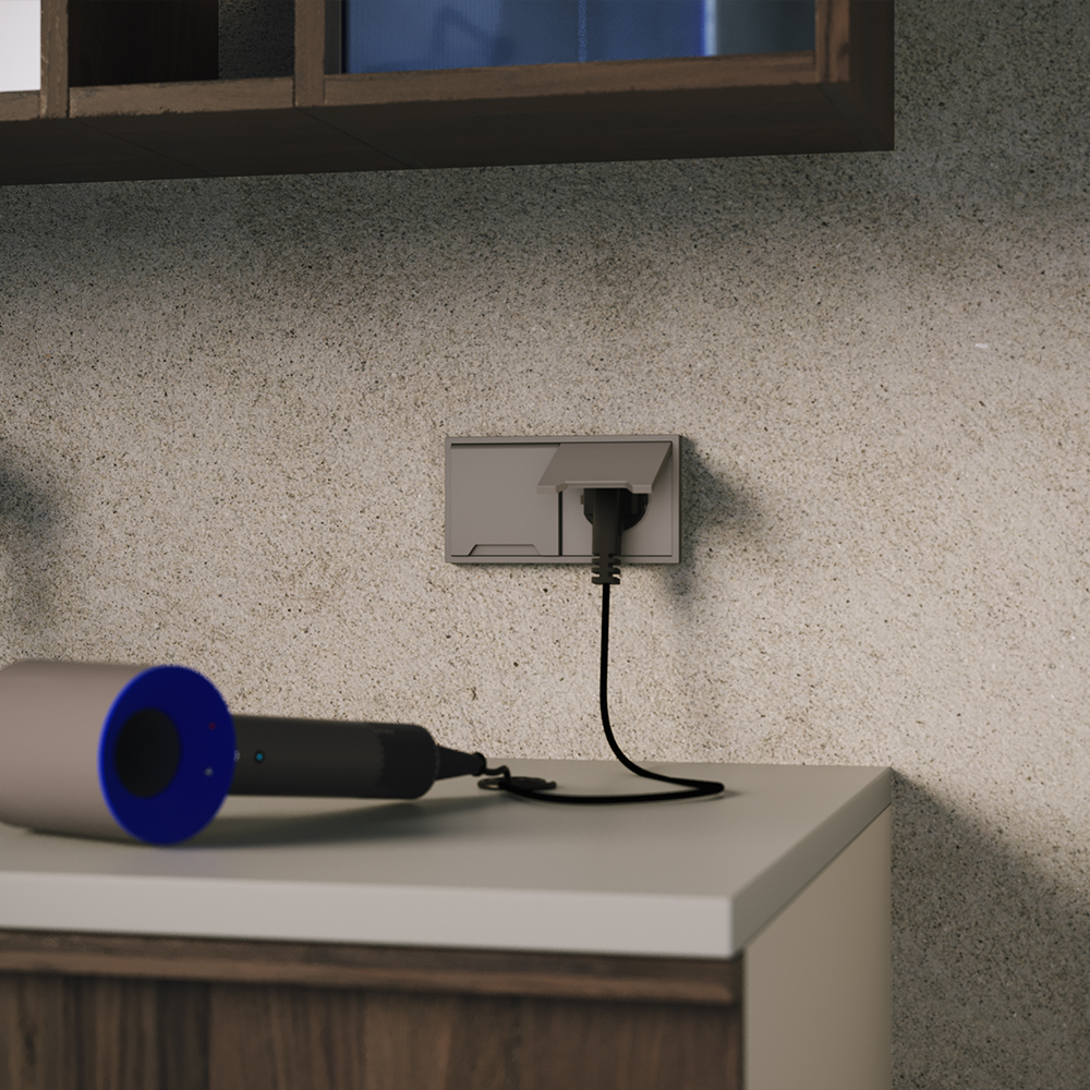 Накладка для розетки с заземлением, защитными шторками и крышкой Voltum S70 (капучино) VLS000814 в Санкт-Петербурге