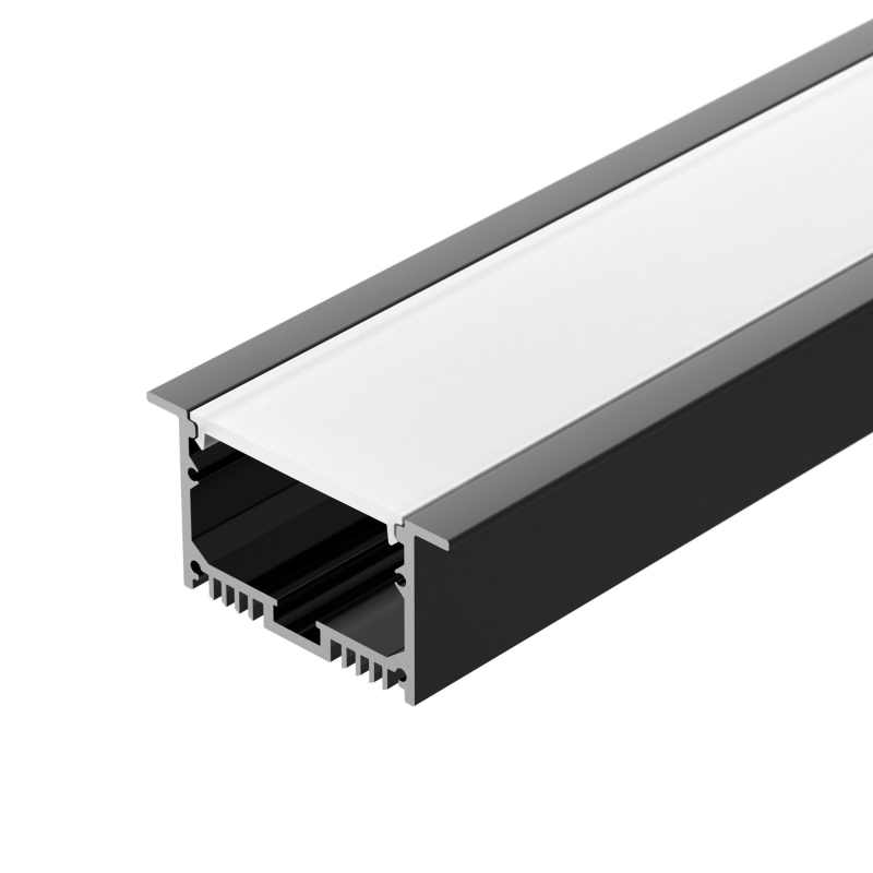 Алюминиевый профиль Arlight с экраном SL-LINIA62-F-2500 BLACK+OPAL 036307 в #REGION_NAME_DECLINE_PP#