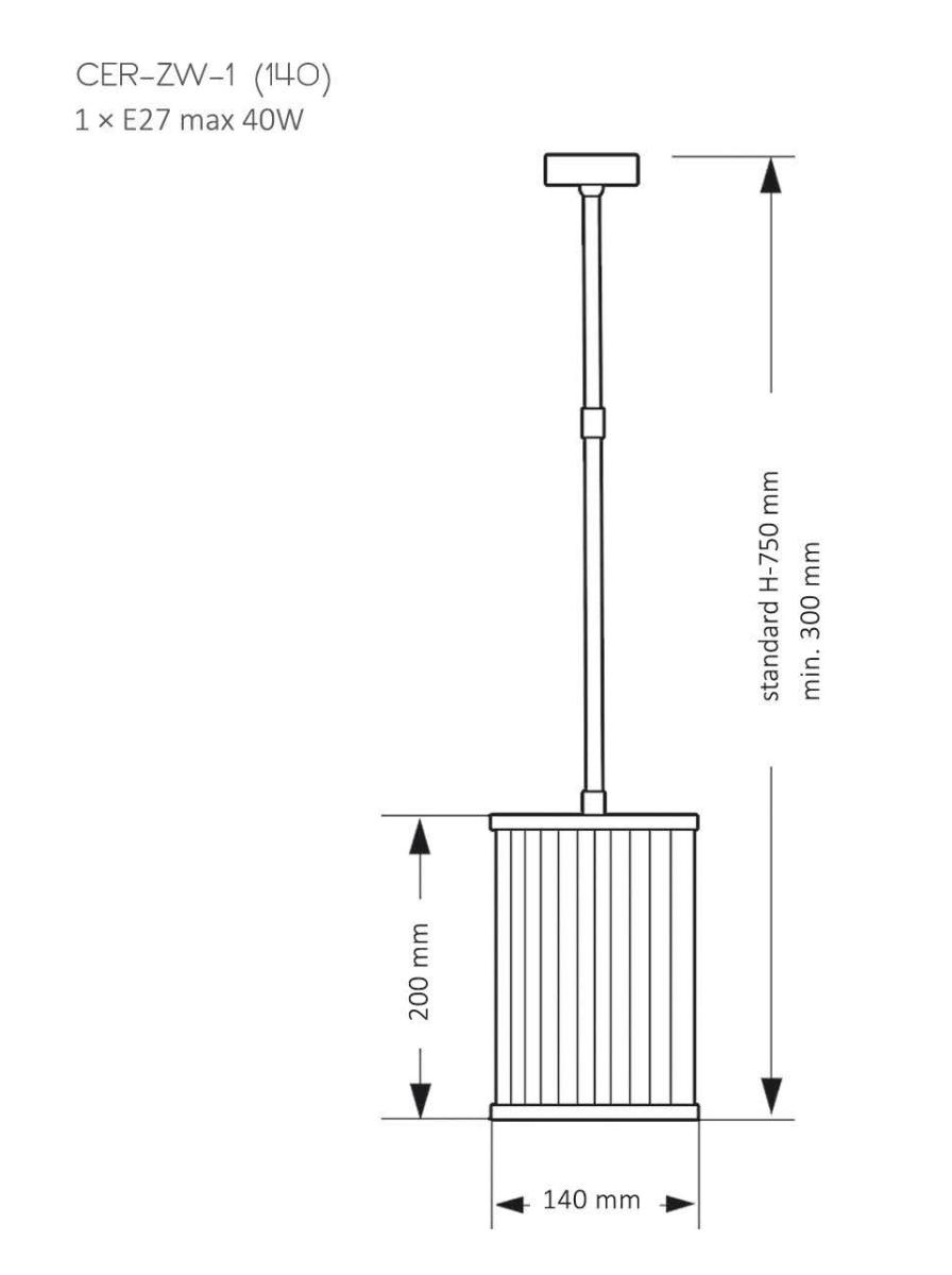 Подвесной светильник Kutek Mood Cero CER-ZW-1 (N) 140 в Санкт-Петербурге