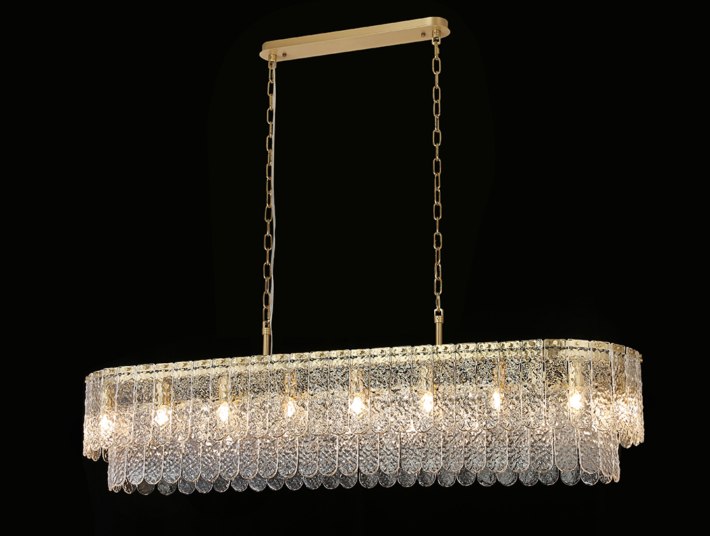 Подвесная люстра неоклассика Newport Daisy 8370/140 C oval brass М0070732 в Санкт-Петербурге