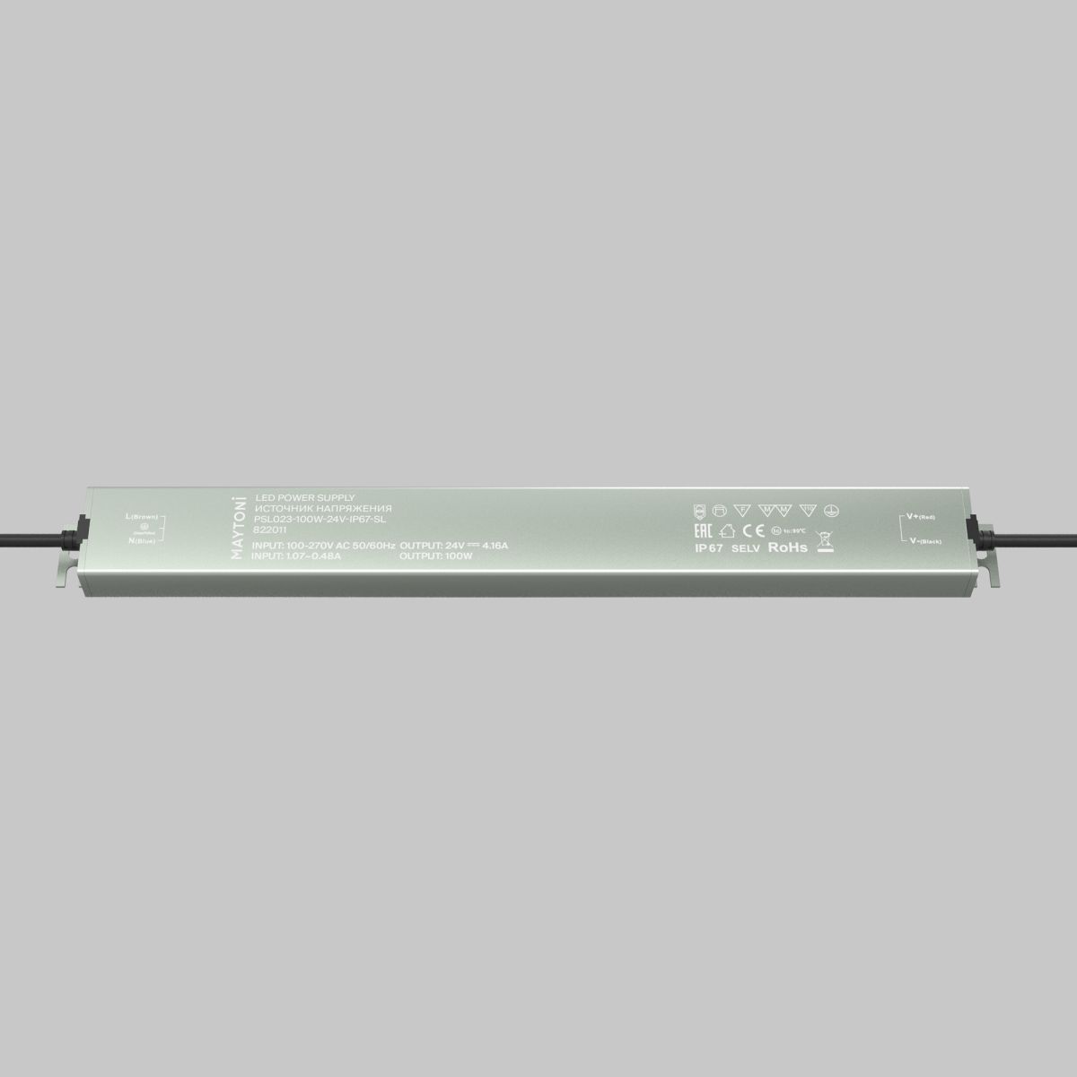 Блок питания Maytoni Led Strip PSL023 24В 100Вт IP 67 822011 в #REGION_NAME_DECLINE_PP#