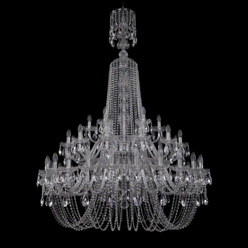 Подвесная люстра Bohemia Ivele 1402/24+12+6/460/XL-176/2d/Ni в Санкт-Петербурге