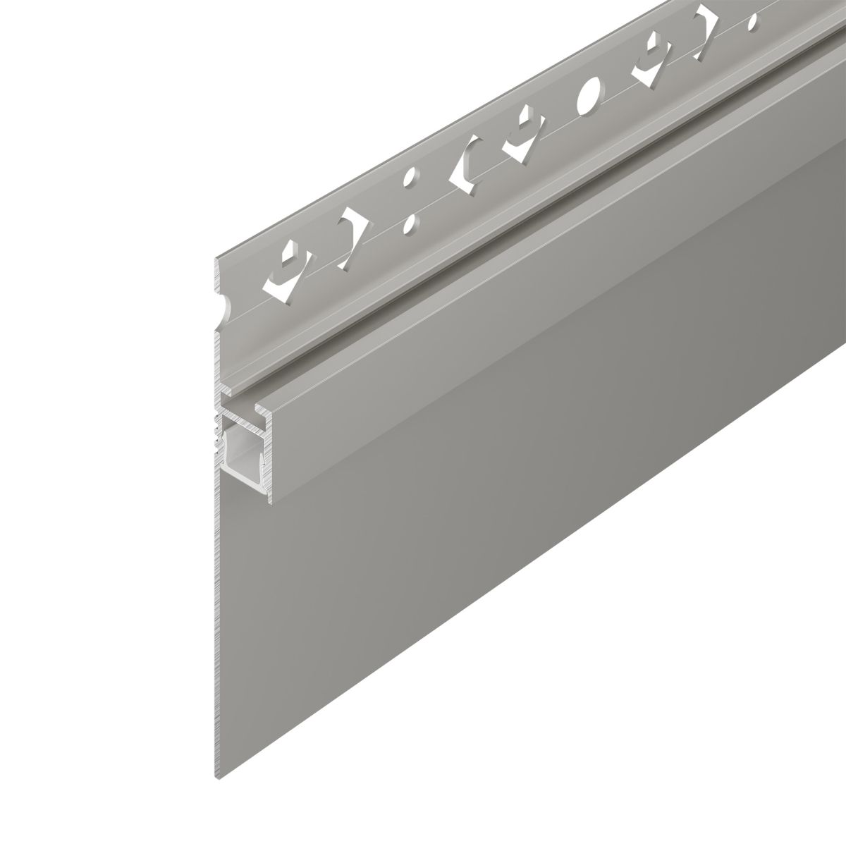 Профиль-плинтус для светодиодных лент и линеек Arlight ARH-PLINTUS-50-FANTOM-3000 RAL7044 (Алюминий) 041776 в Санкт-Петербурге