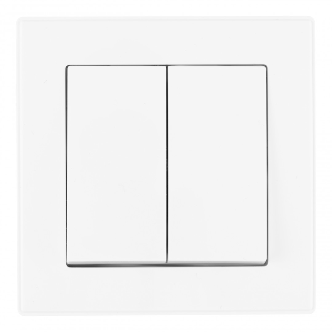 Выключатель двухклавишный Arte Milano SET06-1-30-2 white в Санкт-Петербурге